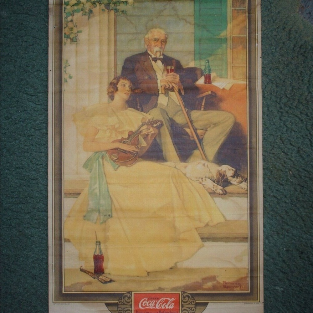 1934 Coca Cola Rockwell calendar advertising